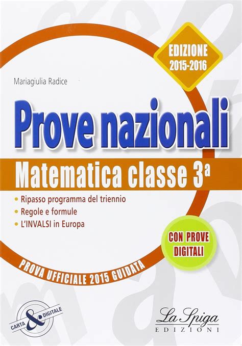 Matematica Prove Nazionali Invalsi Per La Classe Della Scuola