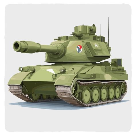 Vector De Tanques Militares Vetor Premium