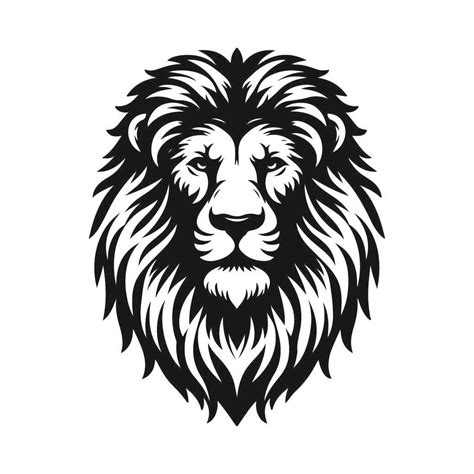 Free African Lion Head Svg Black And White Svg Vector File For Laser