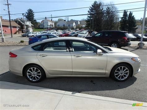 2017 White Gold Ford Fusion Hybrid Se 126936019 Photo 4 Car Color Galleries