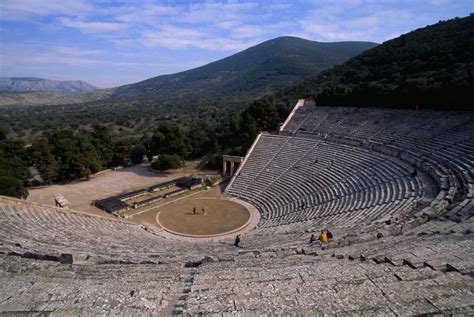 remains-of-amphitheatre-at-epidaurus - Greek Architecture Pictures ...