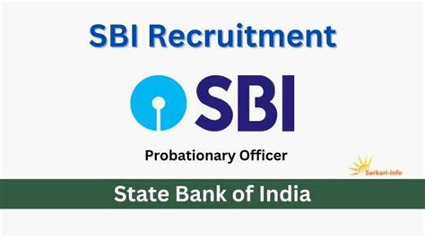 Sbi Probationary Officer Vacancy