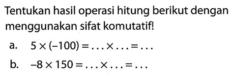 Kumpulan Contoh Soal Operasi Hitung Bilangan Bulat Perkalian Dan Pembagian Matematika Kelas