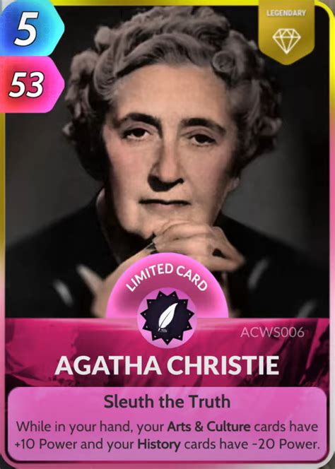 Agatha Christie Cards The Universe And Everything Wiki Fandom