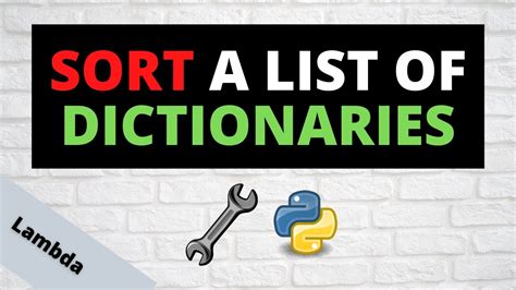 Sorting A List Of Dictionaries In Python The Ultimate Guide