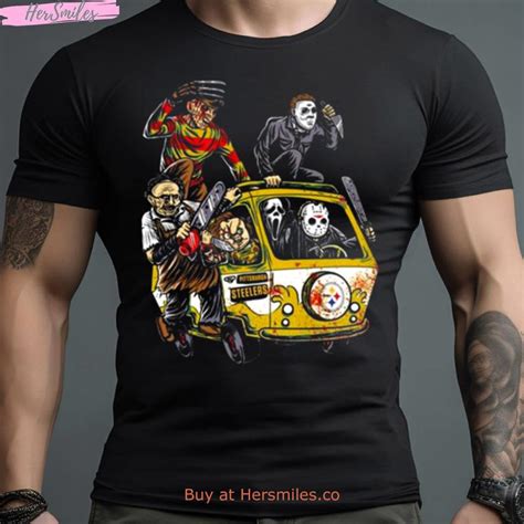 Pittsburgh Steelers Horror Movies Characters Halloween 2023 Shirt