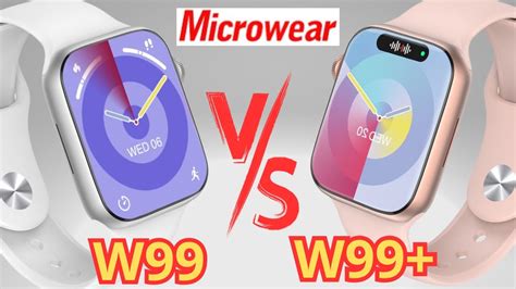 Smartwatch Microwear W Vs W Plus Comparativo Estilo Apple Watch