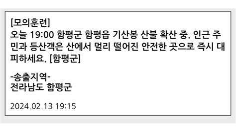 사회 산불 발생 즉시 대피하세요재난문자 실수에 주민 혼란 Ytn