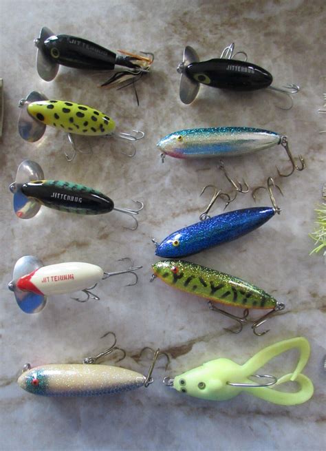 Vintage Plano SpinnerBait Box W 24 Lures Jitterbugs Spinnerbaits