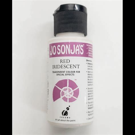 Jo Sonja Acrylic Iridescent Paint 60ml - Red - Picasso Art & Craft