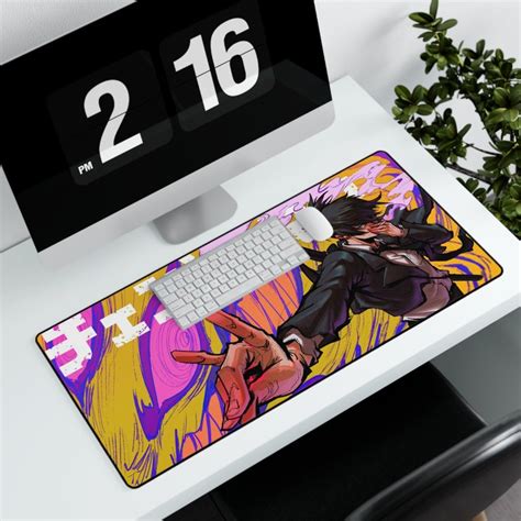 Aki Desk Mat Chainsaw Man Anime Mouse Pad T Anime Desk Mat Aki