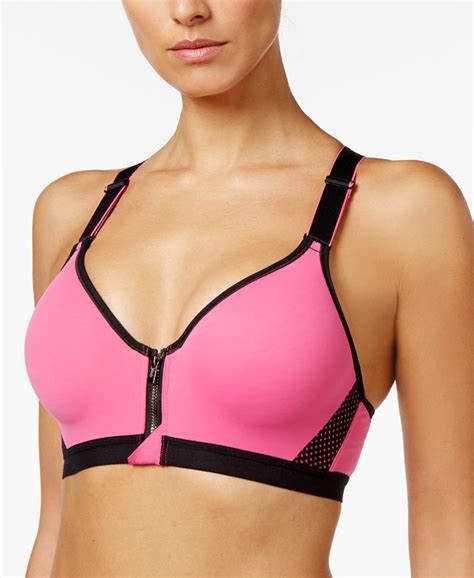 Maidenform Sport Secure Zip Front Medium Impact Sports Bra Dm7991 And Reviews All Bras Women