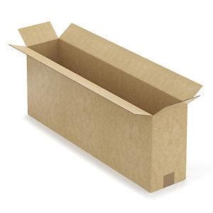 Caisse Carton Longue Simple Cannelure Grande Ouverture Raja X X