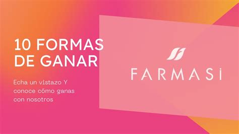 Formas De Ganar Con Farmasi Youtube