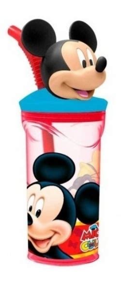 Vaso Con Pajita Mickey Mouse 3D Lomasoriginal