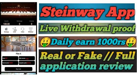 Steinway App Payment Proof Real Or Fake Withdrawal Proof Daily