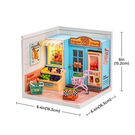 Rolife Super Creator Super Fruit Store Plastic Diy Miniature House Kit