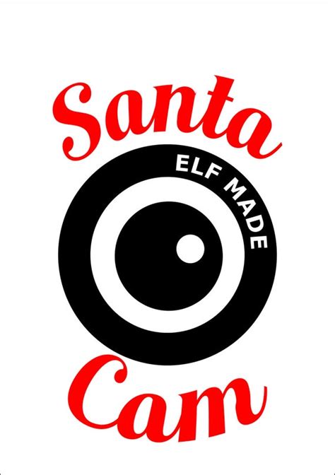 Santa Cam version 2 SVG dxf pdf Cuttable file Santa