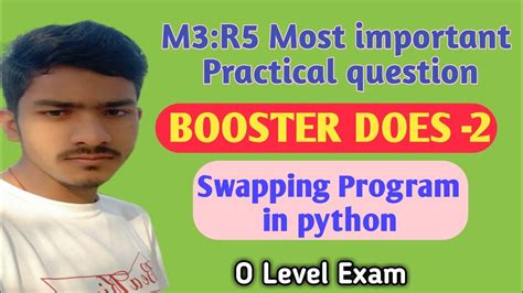 Python Programming Practical Most Important Question M3 R5 Booster