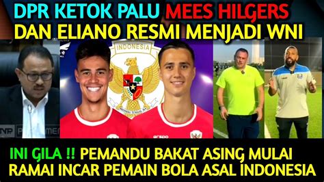 Sah Dpr Ketok Palu Mees Hilgers Dan Eliano Resmi Jadi Wni Tinggal