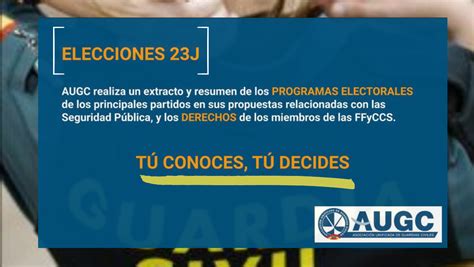 Augc Analiza Los Programas Electorales Para La Elecciones Generales Del