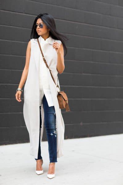 How to Style White Sleeveless Blouse for Women - FMag.com