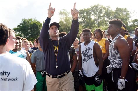 Jim Harbaugh, Michigan football staff back on camp tour this week - mlive.com