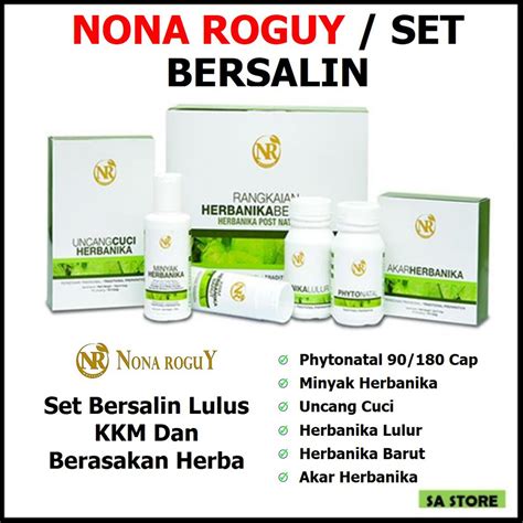 Nona Roguy Set Bersalin Set Berpantang Shopee Malaysia