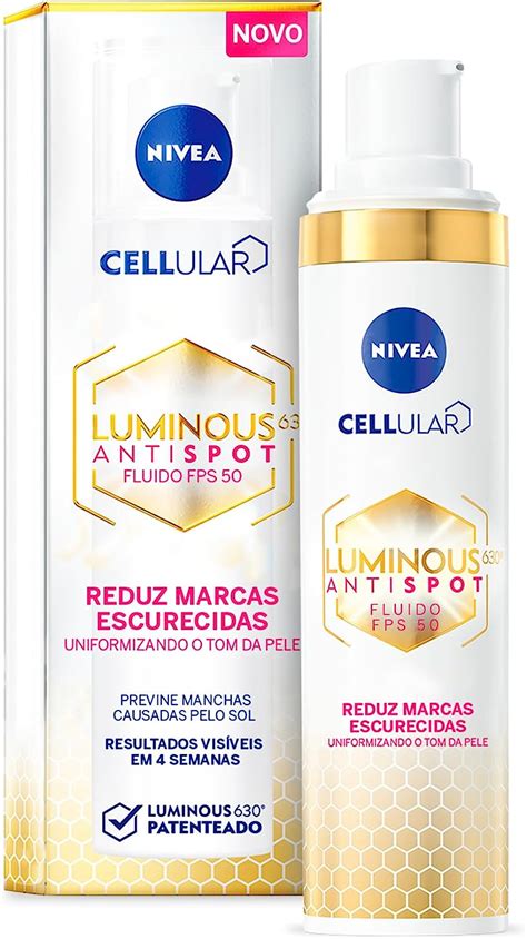 NIVEA Fluido Facial Protetor Cellular Luminous 630 FPS 50 40ml Reduz