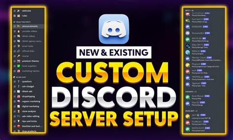 Create A Custom Discord Server With A Professional Setup By Waqas