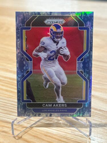 Cam Akers 2021 Panini Prizm 68 Navy Camo 11 25 LA Rams SSP EBay