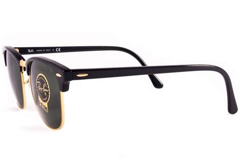 RAY BAN sunglasses rb3016 clubmaster w0365 black and gold