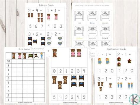 🐻🐻🐻 FREE Goldilocks and the Three Bears Worksheets