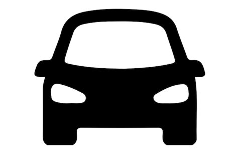 Ilustración gratuita y arte vectorial silueta de coche simple Vector