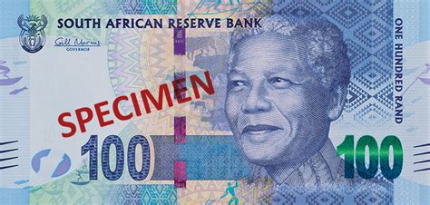 South Africa New Series Of Banknotes Showing Nelson Mandelas Portrait