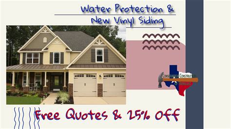 Water Protection And New Vinyl Siding Conservation Construction Of Houston