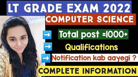 Lt Grade Exam 2022 Lt Grade Computer Science Qualification Notification Ns Classes