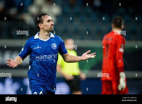 Gent Belgium Gent S Sven Kums Celebrates After Scoring