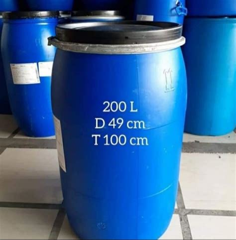 Drum Tong Tempat Sampah Plastik Liter Tutup Lebar Tangki Tandon