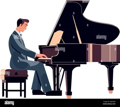 Person Playing Piano Clipart