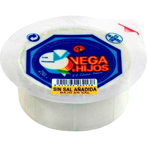 Queso Fresco Mezcla Bajo En Sal Envase 250 G VEGA E HIJOS