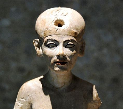 Small Statuette Of Nefertiti In Neues Museum In Berlin Germany Old