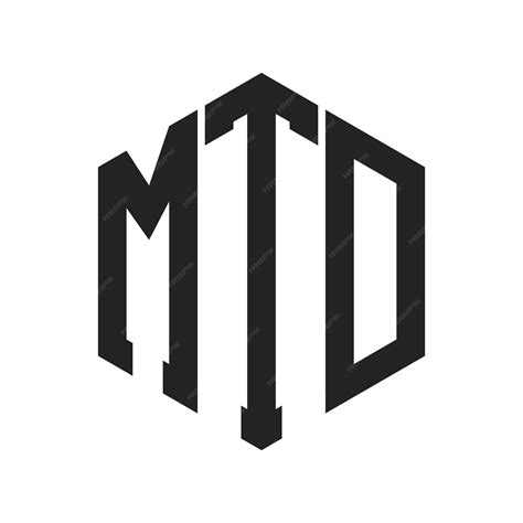 premium vector mtd logo design initial letter mtd monogram logo