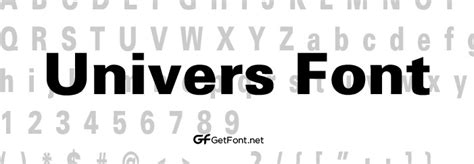 Free Univers Font Download Now Getfont