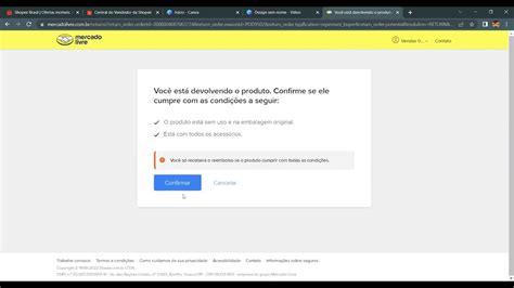 Abrindo solicitação de devolução de forma correta no Mercado Livre