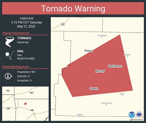 Nws Tornado On Twitter Tornado Warning Continues For Parthenon Ar Swain Ar And Ponca Ar Until