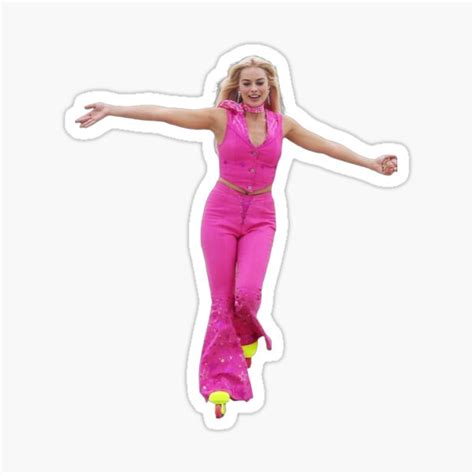 "Barbie roller skating - The Barbie Movie" Sticker for Sale by BarisicK ...