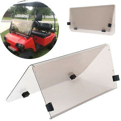 Foldable Acrylic Tinted Windshield For Club Car DS 2000 5 Up Golf Cart