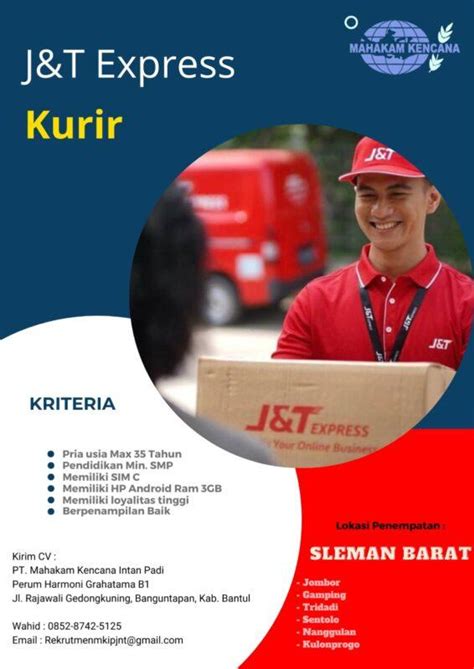 Lowongan Kerja Kurir J T Express Di PT Mahakam Kencana Intan Padi