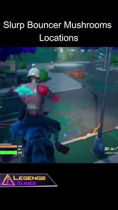 Slurp Bouncer Mushrooms Locations Fortnite Youtube